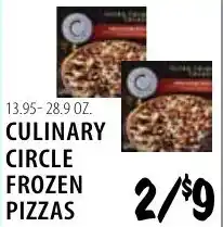 Karns Culinary Circle Frozen Pizzas offer