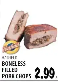 Karns Hatfield boneless filled pork chops offer