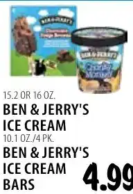 Karns Ben & Jerry's ice cream bars offer