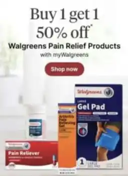 Walgreens Walgreens Pain Relief Products offer