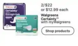 Walgreens Walgreens Certainty offer