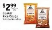 Associated Quaker rice crisps offer