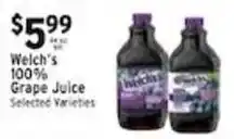 Associated Welch's 100% Grape Juice offer
