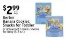 Associated Gerber banana cookies snacks for toddler or arrowroot cookies snacks for baby offer