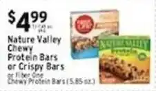 Associated Nature Valley Chewy Protein Bars or Crispy Bars offer