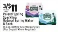 Associated Poland Spring Sparkling Natural Spring Water offer