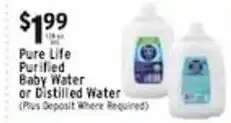 Associated Pure Life Purified Baby Water or Distilled Water offer