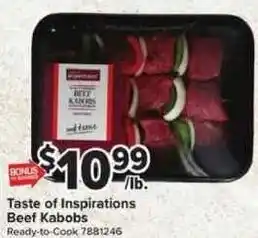 Taste of Inspirations Beef Kabobs