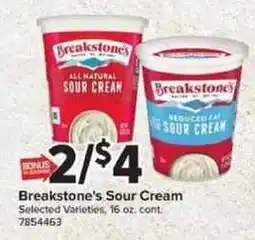 Giant Food Breakstone's Sour Cream offer