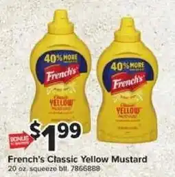 Giant Food French's Classic Yellow Mustard offer