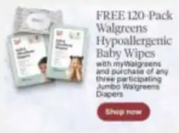 Walgreens Walgreens Hypoallergenic Baby Wipes offer