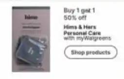 Walgreens Hims & Hers Personal Care offer