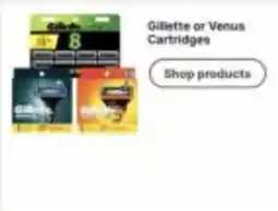 Walgreens Gillette or Venus Cartridges offer