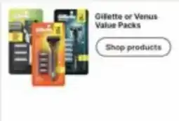 Walgreens Gillette or Venus Value Packs offer