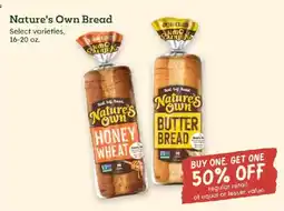 Sprouts Farmers Market Nature's Own Bread offer