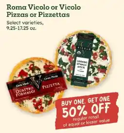Sprouts Farmers Market Roma Vicolo or Vicolo Pizzas or Pizzettas offer