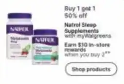 Walgreens Natrol Sleep Supplements with myWalgreens offer