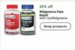 Walgreens Walgreens Pain Relief offer