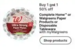 Walgreens Walgreens Ultra Strong Paper Plates offer