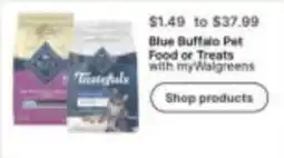 Walgreens Blue Buffalo Pet Food or Treats offer