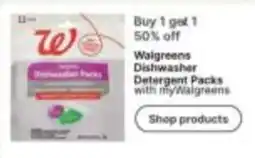 Walgreens Walgreens Dishwasher Detergent Packs offer