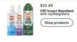 Walgreens Off! Insect Repellent offer