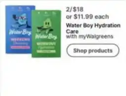 Walgreens Water Boy Hydration Care offer