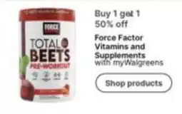 Walgreens Force Factor Total Beets Pre-Workout offer