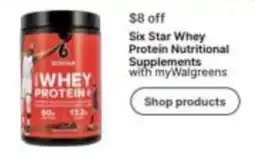 Walgreens Six Star Whey Protein Nutritional Supplements offer