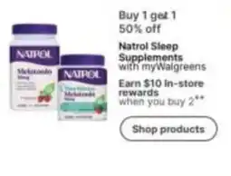 Walgreens Natrol Sleep Supplements offer