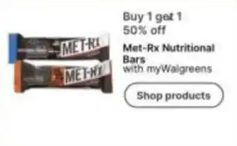 Walgreens Met-Rx Nutritional Bars offer