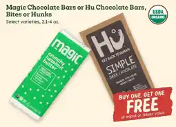 Sprouts Farmers Market Magic Chocolate Bars or Hu Chocolate Bars offer