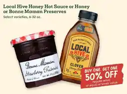 Sprouts Farmers Market Local Hive Honey Hot Sauce or Honey or Bonne Maman Preserves offer