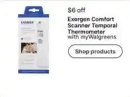 Walgreens Exergen Comfort Scanner Temporal Thermometer offer
