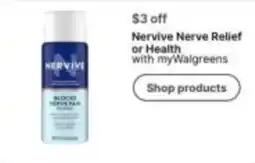 Walgreens Nervive Nerve Relief offer