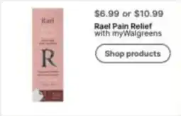 Walgreens Rael Pain Relief offer