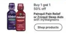 Walgreens Painquil Pain Relief or Zzzquil Sleep Aids offer