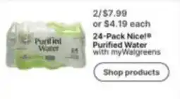 Walgreens Nice! Purified Water offer