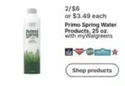Walgreens Primo Spring Water offer