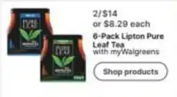 Walgreens Lipton Pure Leaf Tea offer