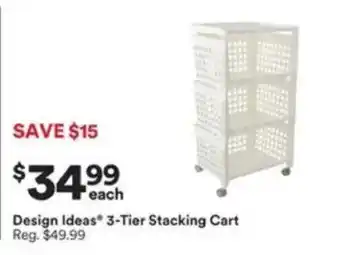 Design Ideas 3-Tier Stacking Cart