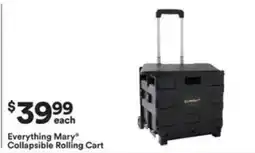 Michaels Everything Mary Collapsible Rolling Cart offer