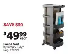 Michaels Round Cart by Simply Tidy offer