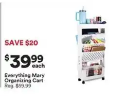 Michaels Everything Mary Organizing Cart offer