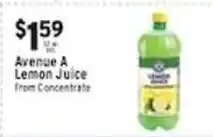 Associated Avenue A Lemon Juice offer