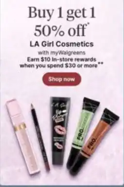 Walgreens La Girl Cosmetics offer