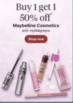 Walgreens Maybelline Cosmetics offer