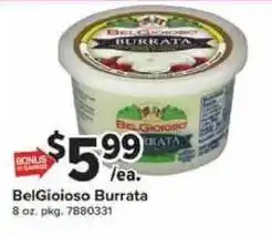 Giant Food BelGioioso Burrata offer