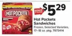 Giant Food Hot Pockets Sandwiches offer