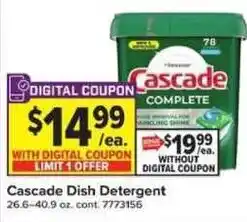 Giant Food Cascade Dish Detergent offer